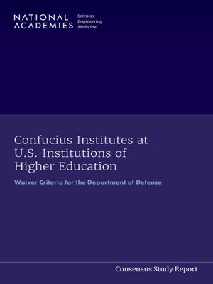 cover image of Confucius Institutes at U.S. Institutions of Higher Education